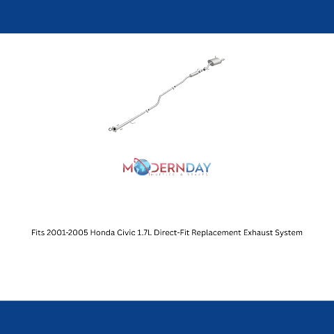 Fits 2001-2005 Honda Civic 1.7L Direct-Fit Replacement Exhaust System 106-0301