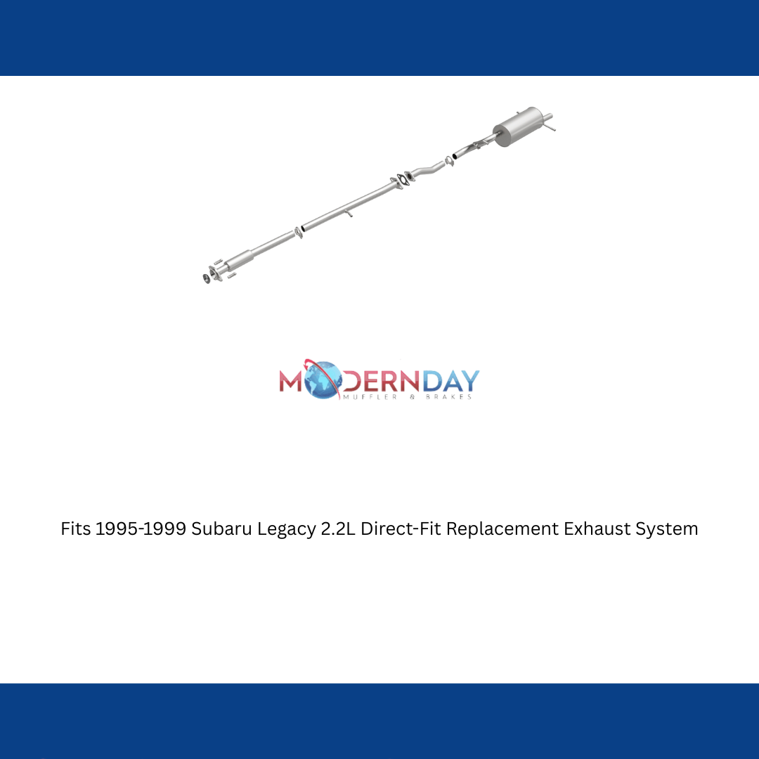 Fits 1995-1999 Subaru Legacy 2.2L Direct-Fit Replacement Exhaust System 106-0371 aluminized steel
