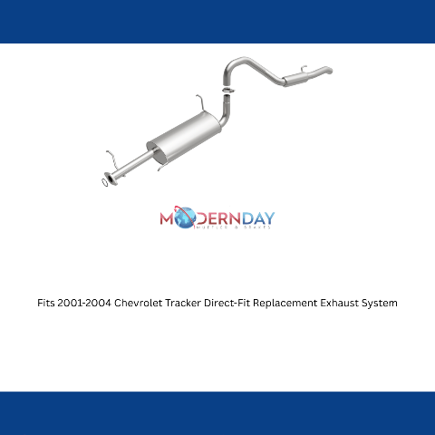 Fits 2001-2004 Chevy Tracker Direct-Fit Replacement Exhaust System 106-0394 steel
