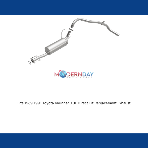 Fits 1989-1991 Toyota 4Runner 3.0L Direct-Fit Replacement Exhaust 106-0397 aluminized steel