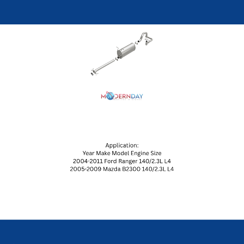 Fits 2004-2011 Ford Ranger Direct-Fit Replacement Exhaust System 106-0462 aluminized steel