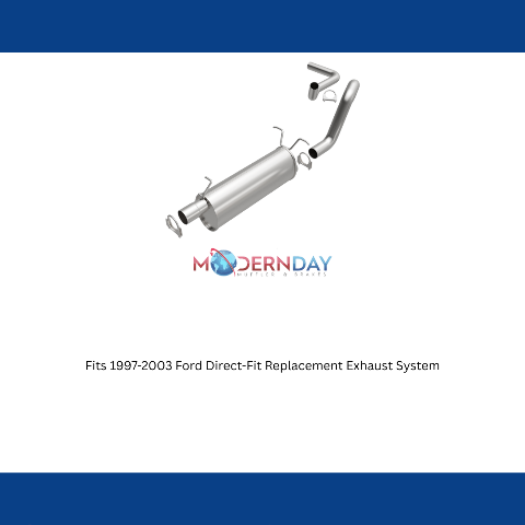 Fits 1997-2003 Ford Direct-Fit Replacement Exhaust System 106-0498 aluminized steel