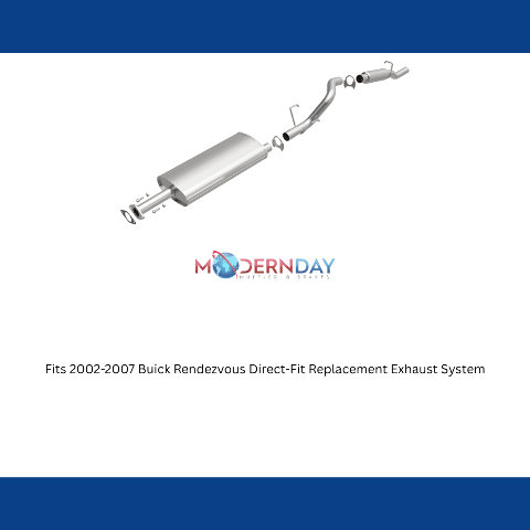 Fits 2002-2007 Buick Rendezvous Direct-Fit Replacement Exhaust System 106-0679 aluminized steel