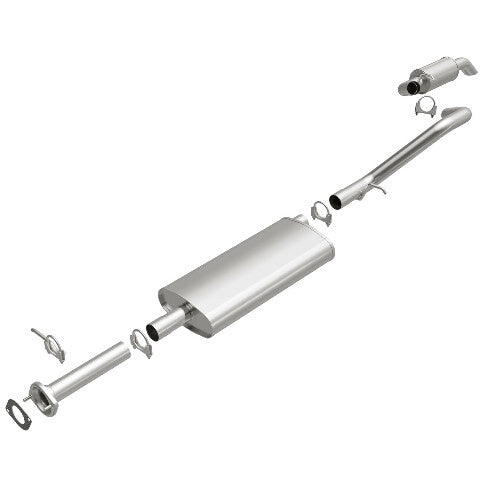 Fits 2002-2005 Chevy Trailblazer EXT Direct-Fit Replacement Exhaust 106-0738 steel