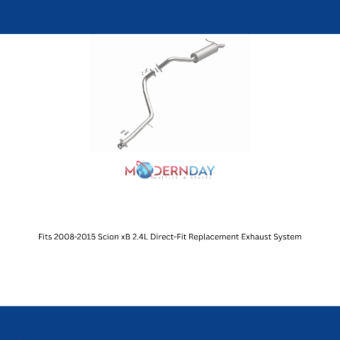 Fits 2008-2015 Scion xB 2.4L Direct-Fit Replacement Exhaust System 106-0843 aluminized steel