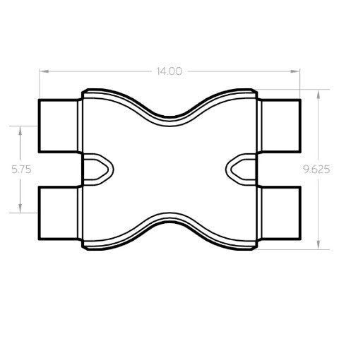 MagnaFlow exhaust pipe stainless steel 10792