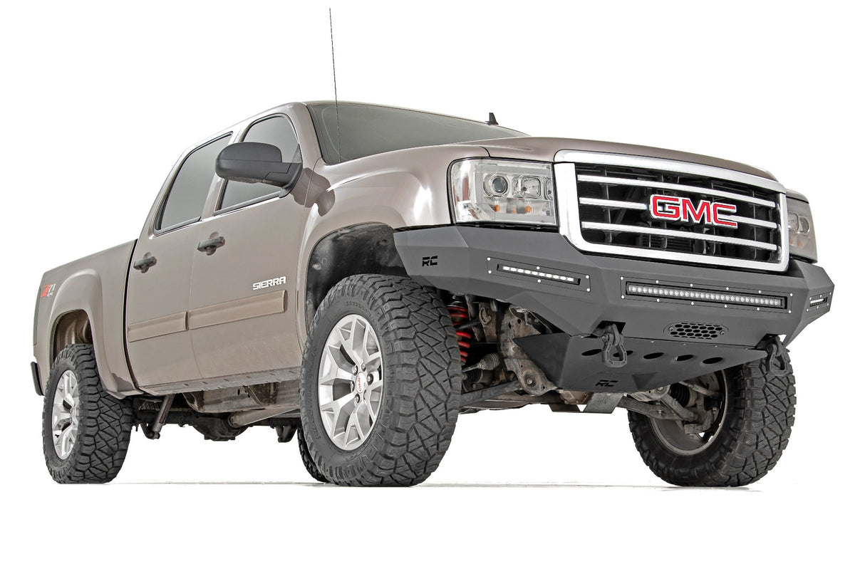Fits GMC Sierra 1500 2&4WD (07-13) Front Bumper Fabricated Prerunner LED 10913