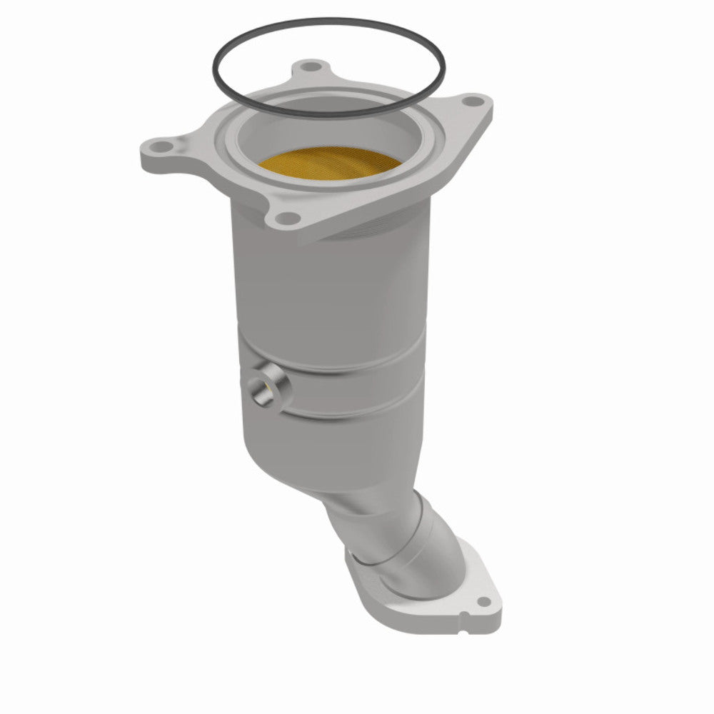 MagnaFlow direct-fit catalytic converter fits 2011-2014 Ford Edge, 2011-2012 Ford Explorer, and more, this and 2011-2014 Edge 3.5/3.7L 3.5 inch inlet/outlet stainless steel CARB co