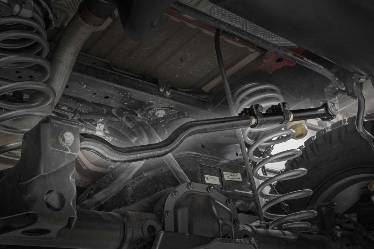 Fits Jeep Wrangler JL (18-24) (18-24) Track Bar; Forged; Rear; 0-6" Lift; 11062