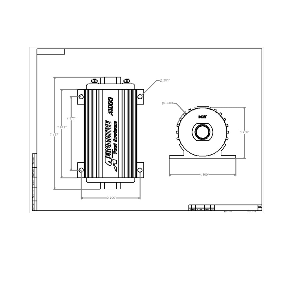 Aeromotive fuel pump A1000 11101