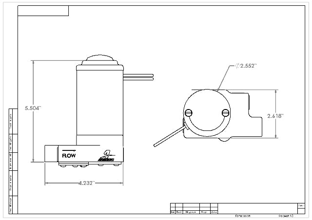 Electric Fuel Pump High Flow EFI Performance Universal Fit Aeromotive 11209-BGPL