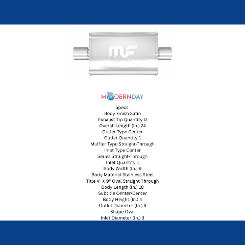 MagnaFlow performance muffler stainless steel 11249