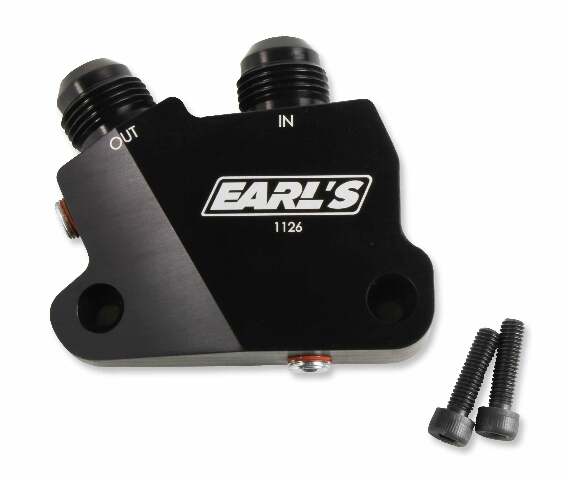 LT Side Mount Oil Cooler Adapter - 1126ERL AN fitting