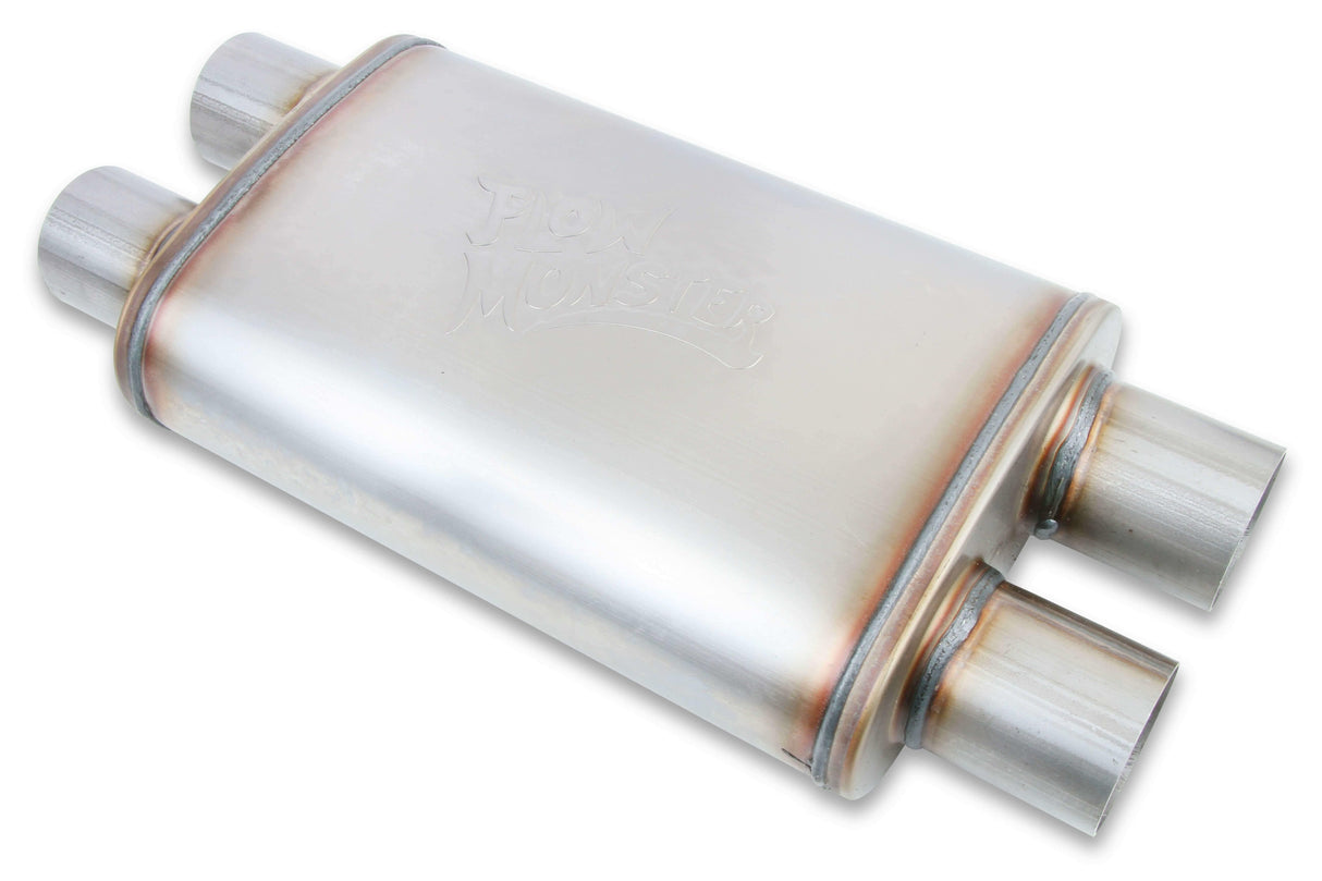 Performance Muffler 2.50 Dual IN/2.50 Dual OUT 11386-FM 409 Stainles stainless steel 12599