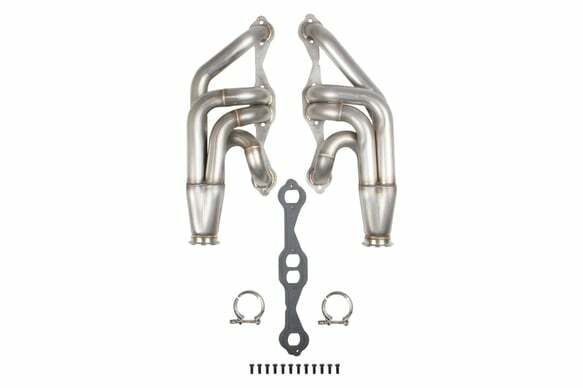 Flowtech Small Block Chevy Turbo Headers - Natural Finish - 11572FLT