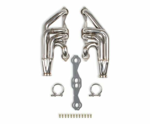Small Block Chevy Turbo Headers - Polished Finish - 11573FLT performance headers