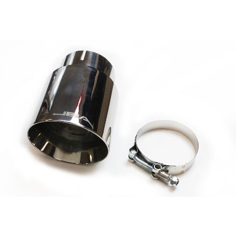 JBA Exhaust Tip 3inx4in Chrome Stainless Polished Exhaust Tail Pipe - 12-08276