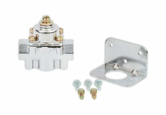 Holley Chrome Carbureted Fuel Pressure Regulator 4.5-9 PSI M/P #12-803