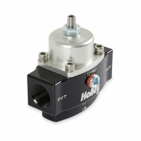 Holley Billet Bypass Fuel Pressure Regulator Kit 4.5-9 Psi W/Fittings & Gauge-12-840KIT