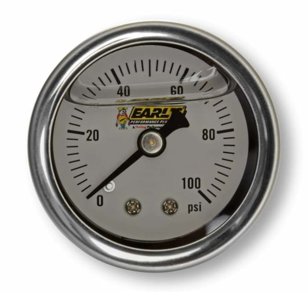 t Die Cast Efi Bypass Fuel Pressure Regulator 15-60 Psi W/Fittings&Gauge-12-882KIT Holley
