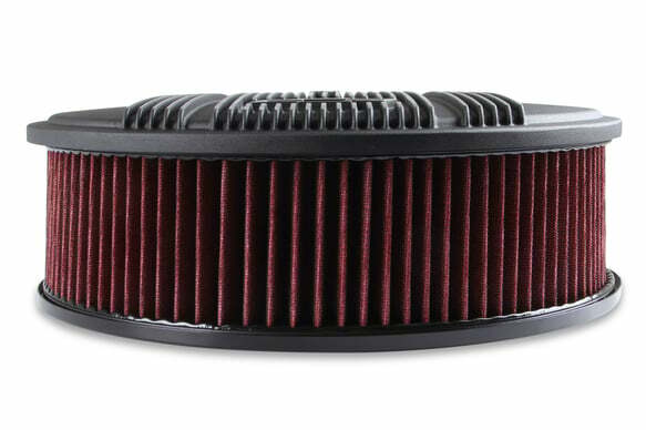 Holley Vintage Series GM Licensed Air Cleaner - Satin Black Machined - 120-173