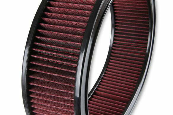 Holley Vintage Series GM Licensed Air Cleaner - Satin Black Machined - 120-173