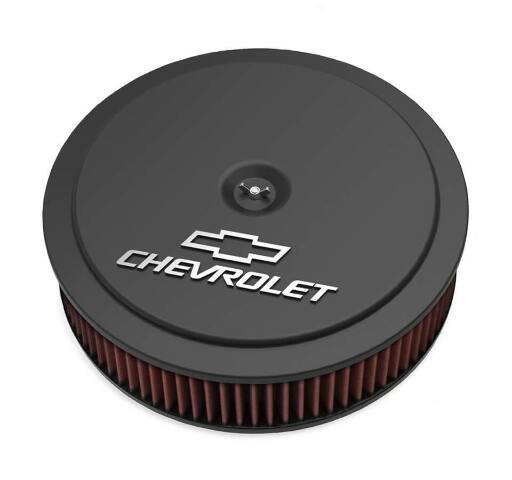 Holley GM Muscle Series Air Cleaner - Satin Black Machined - 120-220