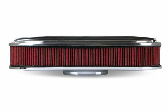 Holley Vintage Series Oval Air Cleaner - Polished - 120-401