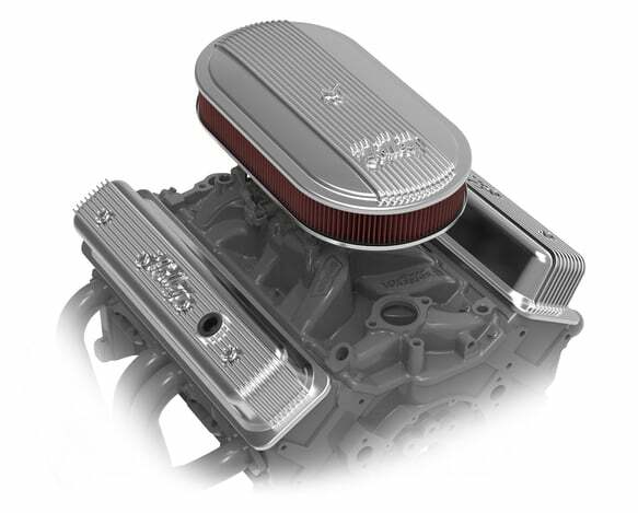 Holley Vintage Series Oval Air Cleaner - Polished - 120-401