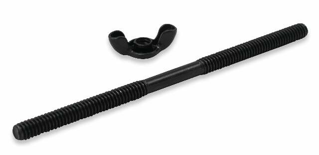 Holley 4150 Drop Base Air Cleaner Black w/3 Red Washable Gauze Filter - 120-4230