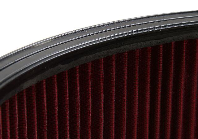 Holley 4500 Drop Base Air Cleaner Black w/6 Red Washable Gauze Filter - 120-4660