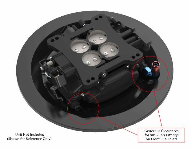 Holley EFI Sniper EFI Air Cleaner Drop Base - Black - 120-511