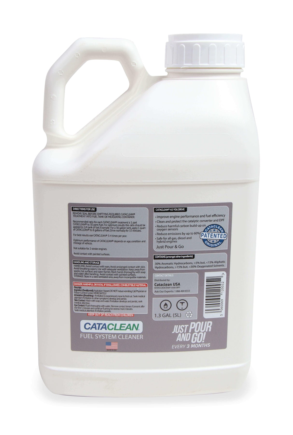 Fuel and Exhaust System Cleaner 5L. Truck/Fleet/Industrial 120009CAT 5 l