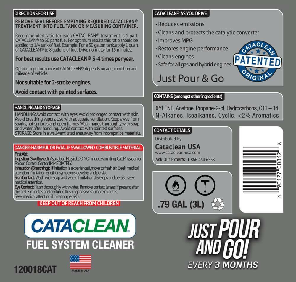Fuel and Exhaust System Cleaner - Gasoline 3L. Bulk pkg - 120018CAT 3L