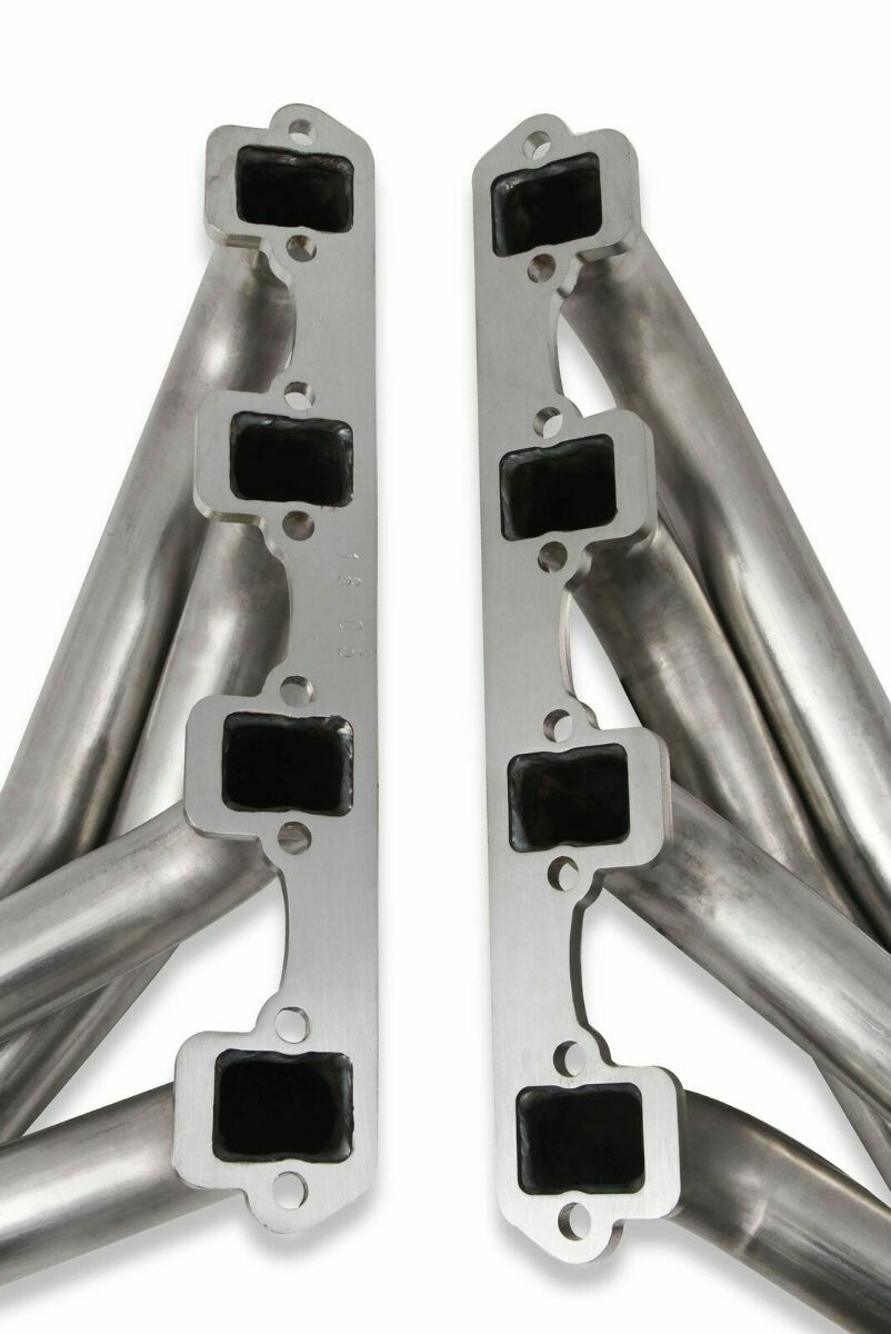 12164FLT Small Block Ford Turbo Headers, Natural 304 Stainless performance headers
