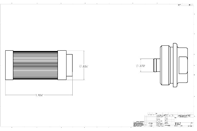 Fuel Filter High Flow Fuel System Universal Fit Aeromotive 12316-BGPL