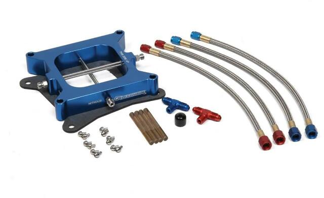 NOS pro crosshair nitrous plate kit blue wet carbureted 12566NOS