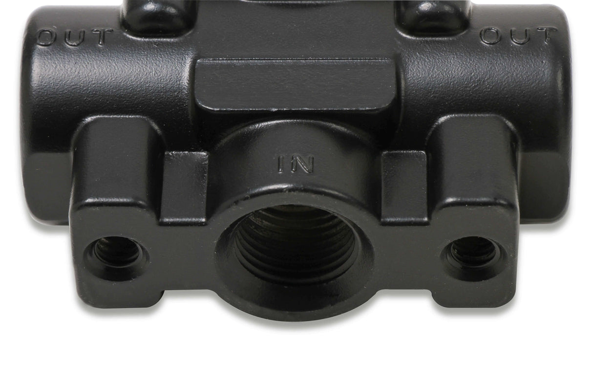Earls Adjustable Fuel Pressure Regulator - Carbureted - Black - 1-4 PSI-12850ERL
