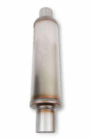 12867-FM 409SS Round Case Absorption Muffler performance muffler 10416