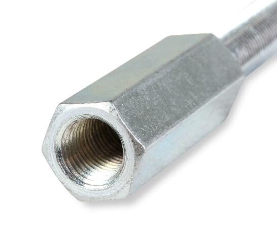 Mr. Gasket shock extensions 3 1/2 inch 3/8-24 thread zinc steel 1290