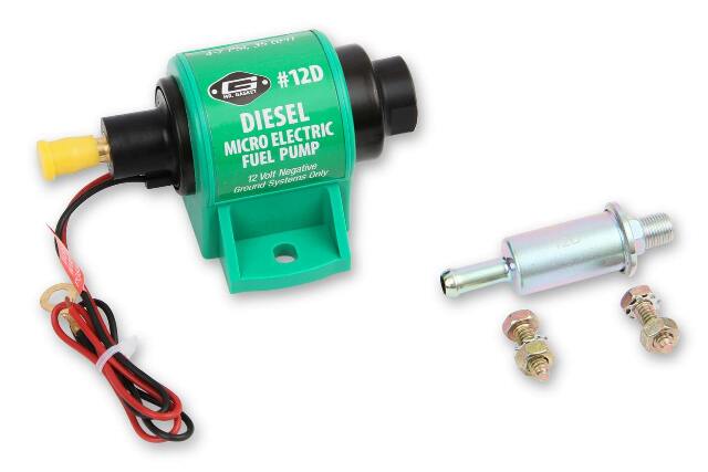 Mr. Gasket 12D electric fuel pump 35gph free flow for diesel engines 4 7 PSI 2493