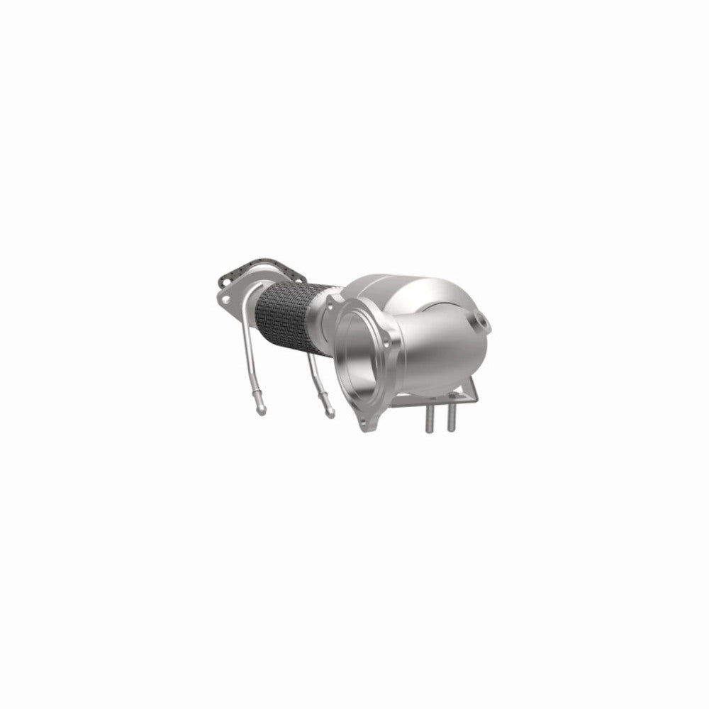 MagnaFlow direct-fit catalytic converter fits 2013-2015 Ford Fusion 1.6 1.5 coupled 1.6 inch inlet 1.5 inch outlet stainless steel CARB compliant 52974