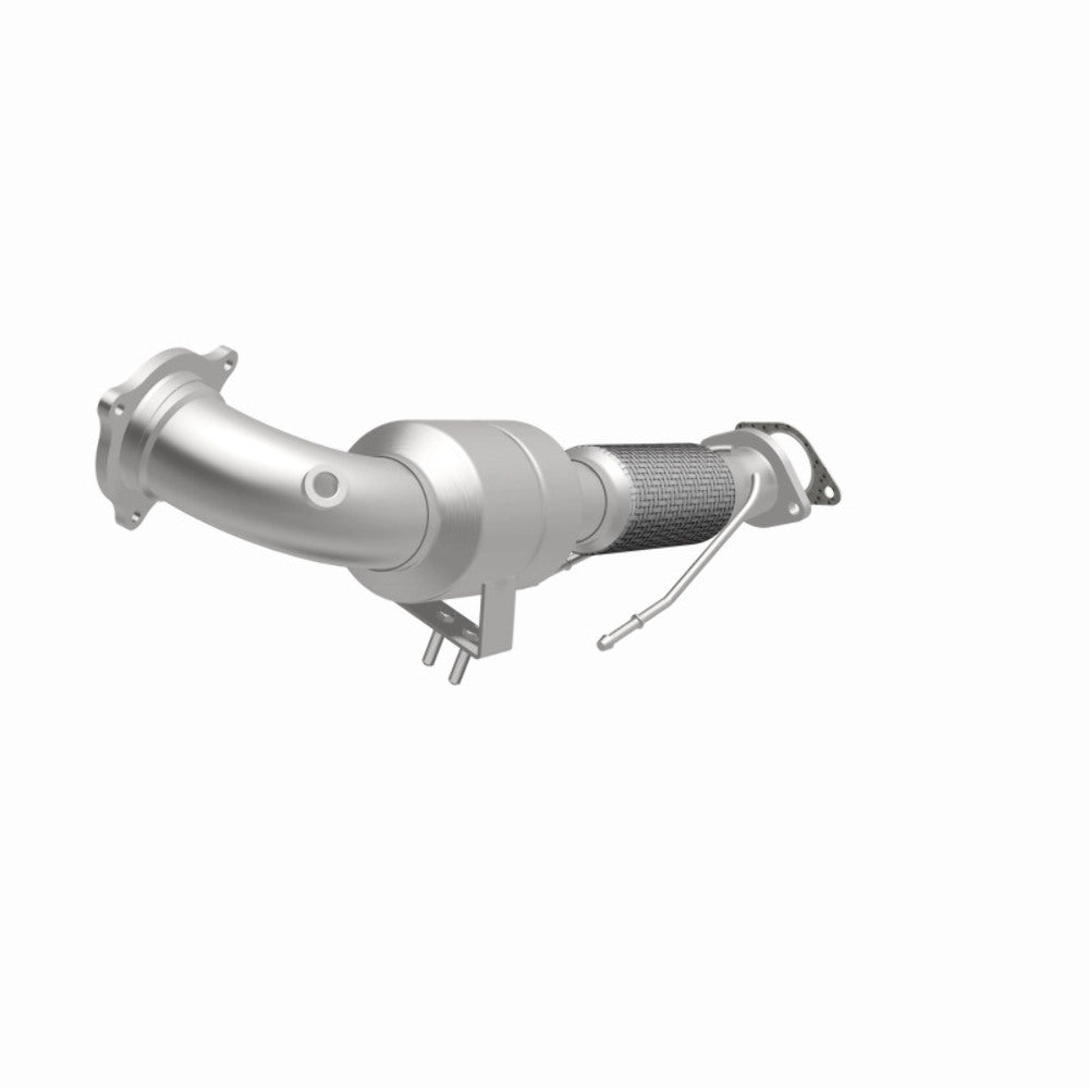 MagnaFlow direct-fit catalytic converter fits 2013-2015 Ford Fusion 1.6 1.5 coupled 1.6 inch inlet 1.5 inch outlet stainless steel CARB compliant 52974