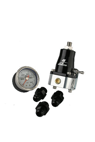 Fuel Pressure Regulator Adjustable Fuel Pressure Universal Fit Aeromotive 13130-BGPL