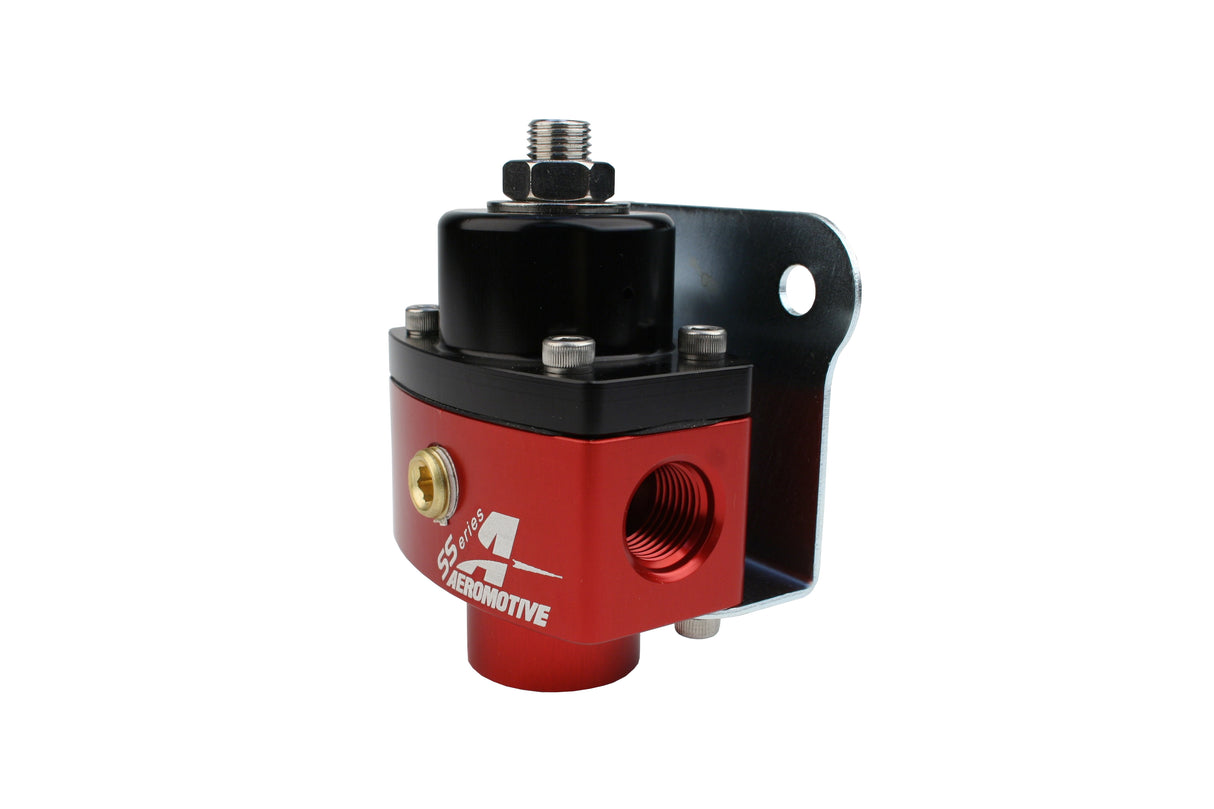 Fuel Pressure Regulator Adjustable Fuel Pressure Universal Fit Aeromotive 13201-BGPL