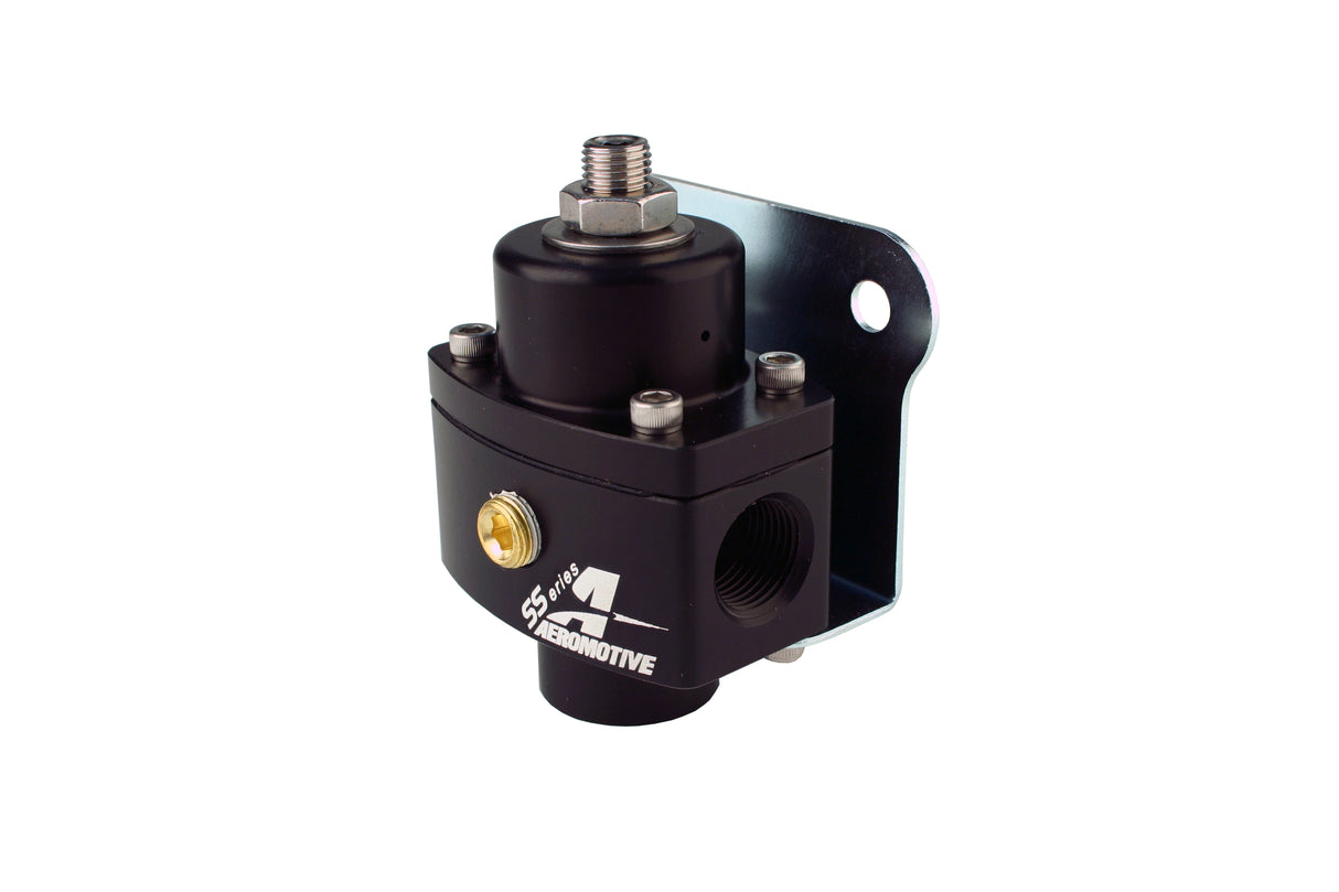Fuel Pressure Regulator Adjustable Fuel Pressure Universal Fit Aeromotive 13215-BGPL