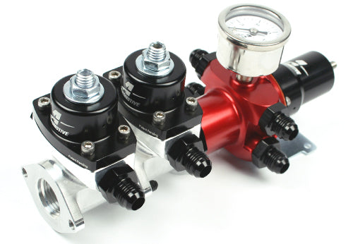 Fuel Pressure Regulator Adjustable Fuel Pressure Universal Fit Aeromotive 13217-BGPL