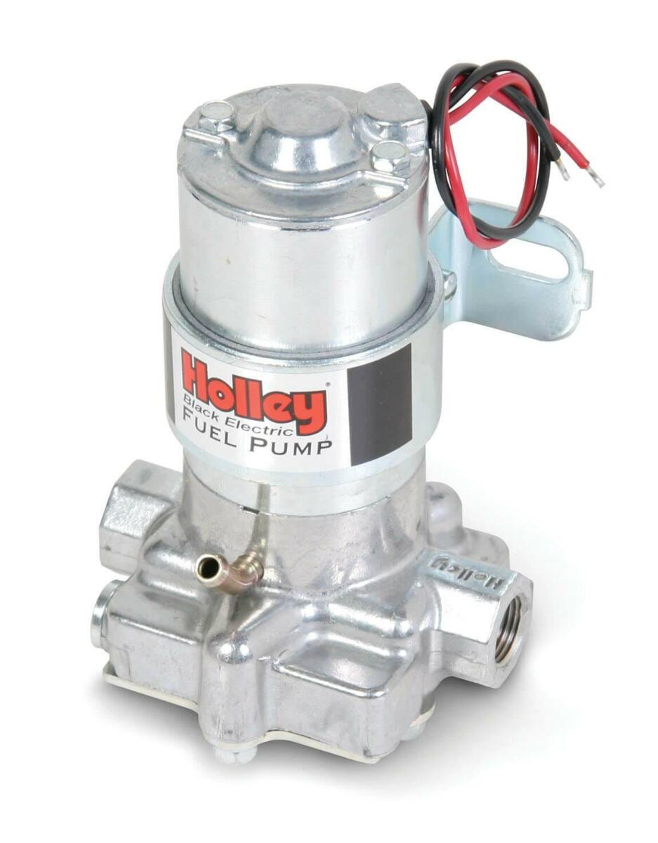 Holley 140 GPH Black® Electric Fuel Pump - 712-815-1 black polished aluminum