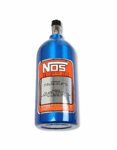 NOS 2.5 lbs. aluminum nitrous oxide systems nitrous bottles blue 14720NOS