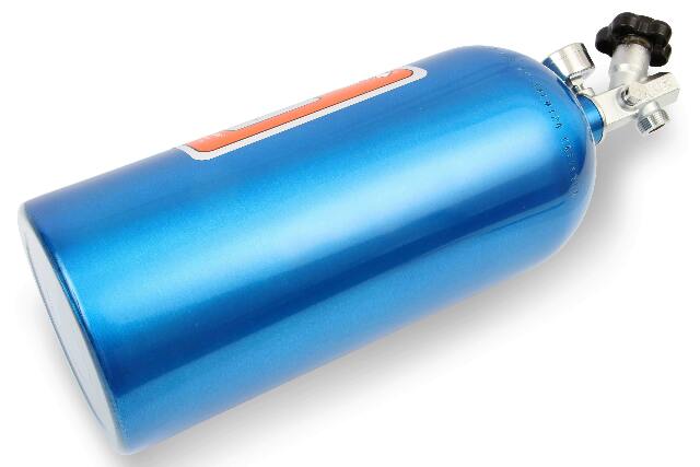 NOS 10LB electric blue nitrous bottle universal- 10LB bottle 10 lb 14745NOS